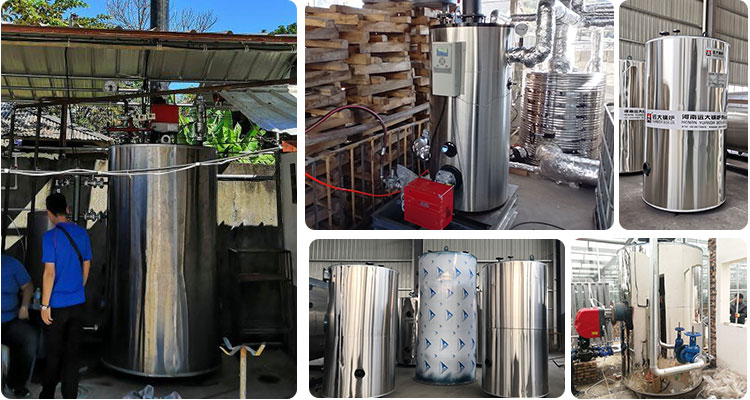 0.5 1 1.5 2ton hr vertical Corrugated furnace boiler