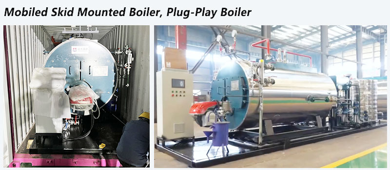 mobiled skid mounted steam boiler