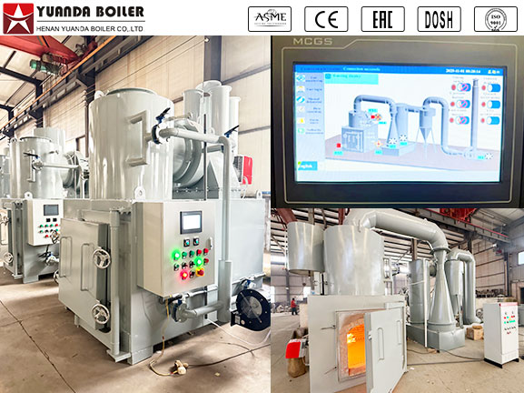 smokeless waste incinerator