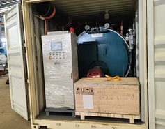 ASME Certified 2 Ton Containerised Gas Boiler Shipped to America