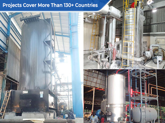 vertical thermal oil heater
